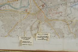 An interesting and rare original WWII Second World War German believed Nazi Luftwaffe bombing map