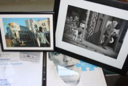 A large quantity of framed and glazed limited run photos by a local Bristol artist