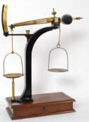 A Victorian beam scale - steelyard.