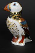 A Royal Crown Derby limited edition animal paperweight figurine - Puffin being marked to the base