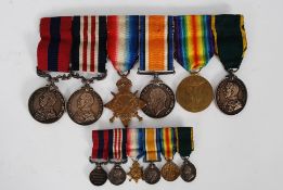 First World War Medal Group; Bomb. Harry Nott, Royal Field Artillery 825043.