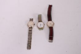 Three wristwatches, comprising of; a Sekonda, Ingersoll and a Timex.