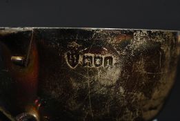 An Edwardian ? silver hallmarked twin handled loving cup / mug bearing hallmarks FSRA / Snow &