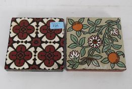 2 19th century Mintons Staffordshire til