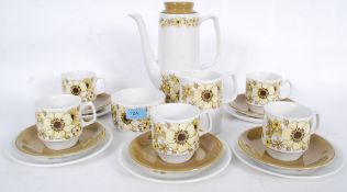 A retro six piece coffee service by Debu