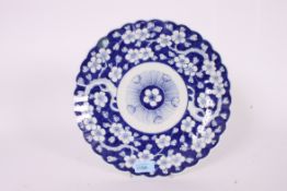 A Chinese blue and white plate in the Ka