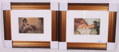 Flint, William Russell; a pair of framed