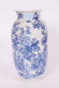 A large 19th century Kang-Xi blue and wh