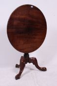 A Victorian 19th century mahogany circul