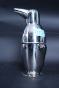 A Silver plated Penguin shaped cocktail