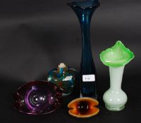 A collection of studio art glass from th