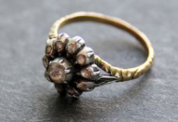 An 18ct gold and diamond continental lad