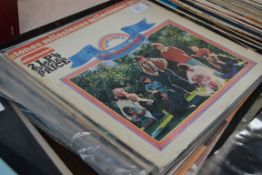 A selection of vinyl records to include