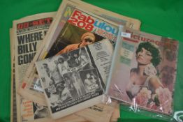 A collection of vintage NME magazines al