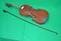 A German violin bears label ' Giovanni P