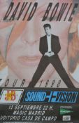 An original David Bowie 1990 Tour Poster