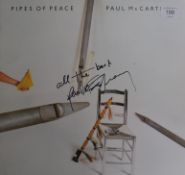 A Paul McCartney Pipes of Peace LP record,