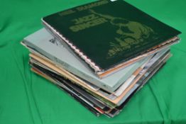 A collection of vinyl records LP's to in