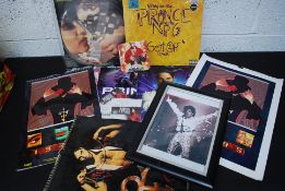 PRINCE; A collection of Prince memorabilia to include 2x records, concert tickets, calendars,