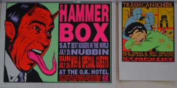 KOZIK: Two original art posters by Kozik
