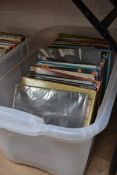 A collection of vinyl records to incude