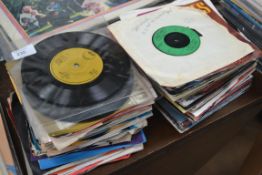 A collection of 45 rpm singles to includ
