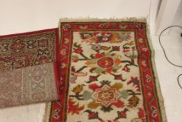 2 vintage Persian style 20th century rugs,