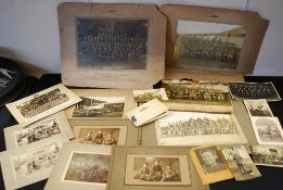 A collection of military black and white photographs to include RFC images from Upavon Flying