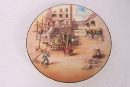A Royal Doulton - Old English Coaching Scenes large plate / charger bearing stamps and marks to the