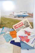 A collection of assorted aeroplane / aircraft ephemera / documents - mostly related to Bristol
