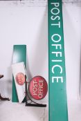 A collection of contemporary Post Office advertising signs to include Red Lozenge shape and