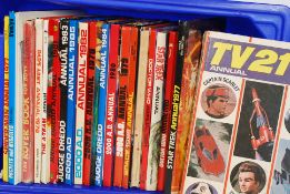 A collection of vintage annuals - comics to include Judge Dredd and others etc