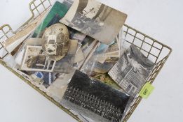 A collection of ephemera to include postcards photographs etc