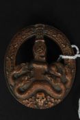 A German Army Anti-Partisans badge, bronzed medal,