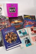 A collection of music biography books to include Ian Dury,