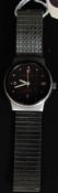 A 20th century Breitling Secura ' Stunt Watch ' having quartz movement on steel bracelet.