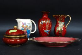 A collection of ceramics to include two Wilton Ware pieces,