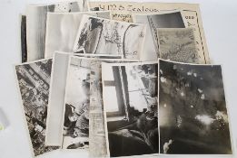 A collection of original WWII Second World War Military press photographs (likely unpublished)