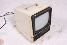 A retro 1970's portable vintage television by Mitsubishi