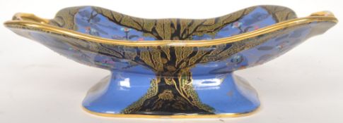 A vintage Wilton Ware of Stoke On Trent hand painted coloured twin handled china dish L33cm