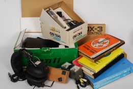 A collection of ham radio accessories / assorted equipment.