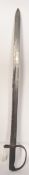A Martini Henri serrated edge British military issue bayonet sword.