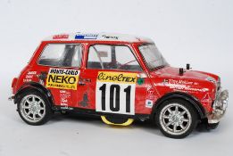 A Tamiya remote control Mini car.