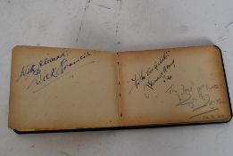 A fascinating 1930's - 1940's autograph book.