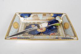 A Royal Worcester to celebrate the Millennium cabinet plate along with a matching paper knife