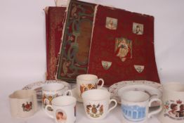 A collection of commemorative wares to include ' Triple Entente ' Trowbridge Cooperative,