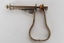 Turn of the century plated german ear / body piercing tool stamped DRGM