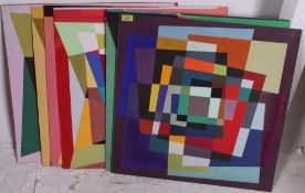 Douglas Herbert Courtenay Auburn  (1916 - 2000) A collection of 10 geometric abstract oil on board