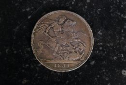 COINS; A Victorian silver crown,