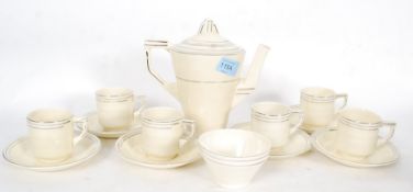 A 1930's Art Deco part tea service by Grindleys.